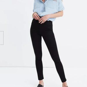 Madewell Black 10" High Rise Skinny Jeans in Carbondale Wash Size 26 P